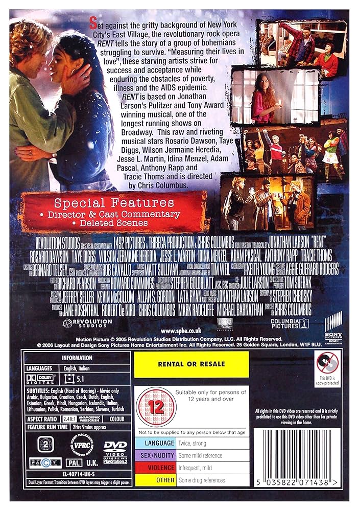 RENT/レント [DVD] rdzdsi3 Amazon.co.jp: RENT/レント [DVD] : ロザリオ・ドーソン, クリス